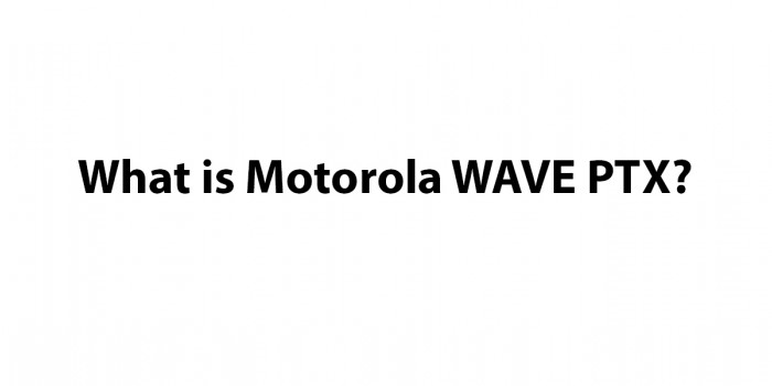 Τι είναι το WAVE PTX της Motorola Solutions?