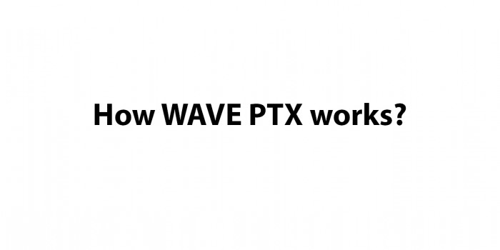 Πως δουλεύει το  WAVE PTX ?